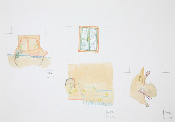 Hana Naglik – Ilustrácia ku knihe Ester a Albatros (str. 55/56/57.) 