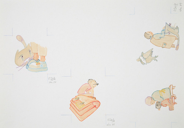 Hana Naglik – Ilustrácia ku knihe Ester a Albatros (str. 87/88/89.)