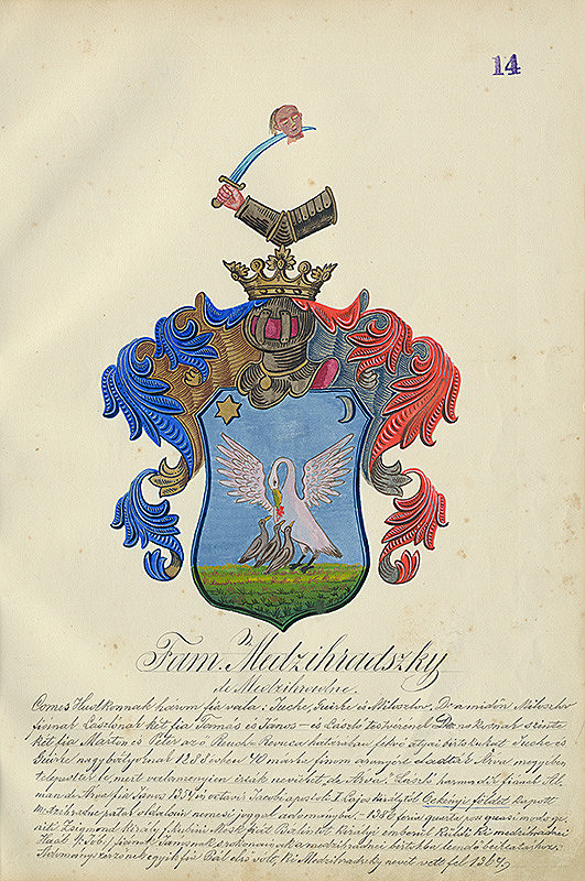 Adolf Medzihradský – Erb rodiny Medzihradskej 