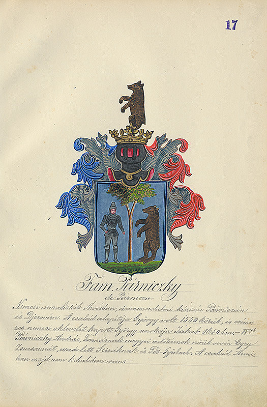 Adolf Medzihradský – Erb rodiny Párnickej 