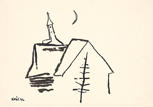 Fero Kráľ – Oravská Polhora. Kresba z Oravy XVI. 