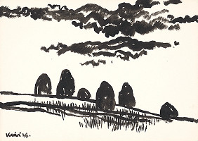 Fero Kráľ – Zábiedovo - 3.deň. Kresba z Oravy XL. 