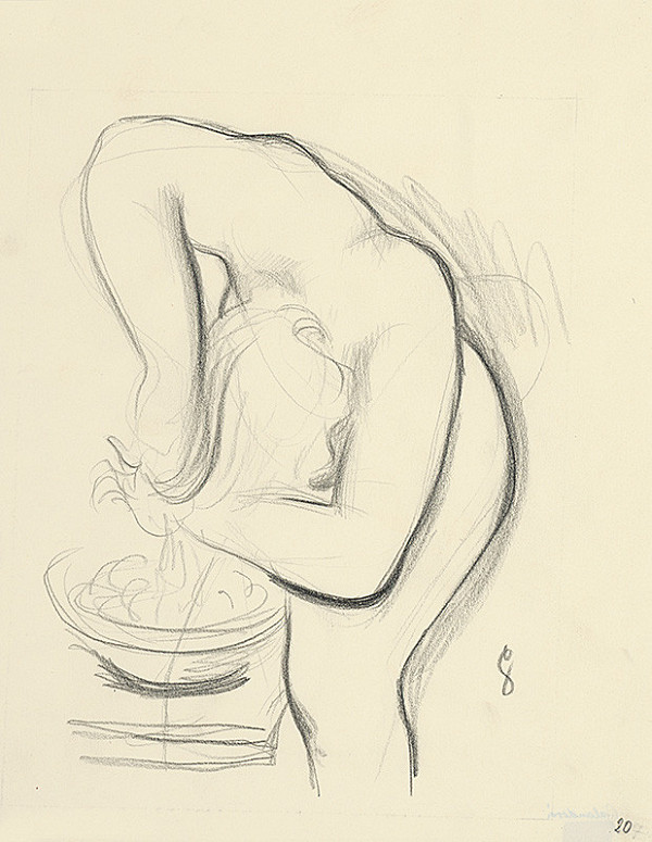 Mikuláš Galanda – Umývanie vlasov 