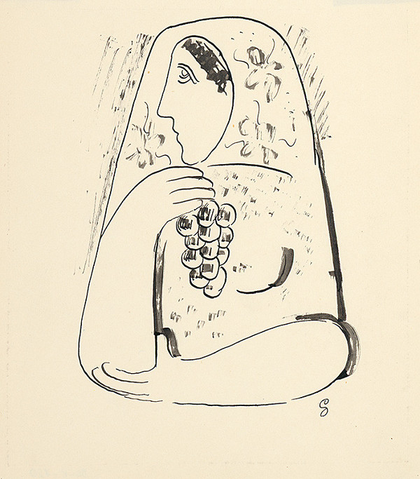 Mikuláš Galanda – Žena s hroznom 