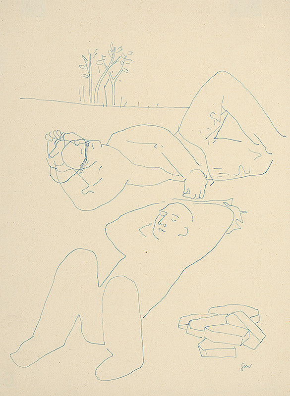 Mikuláš Galanda – Odpočívajúci I. 