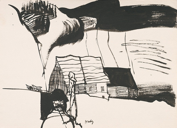 Vincent Hložník – Kresba z Oravy XIX. 