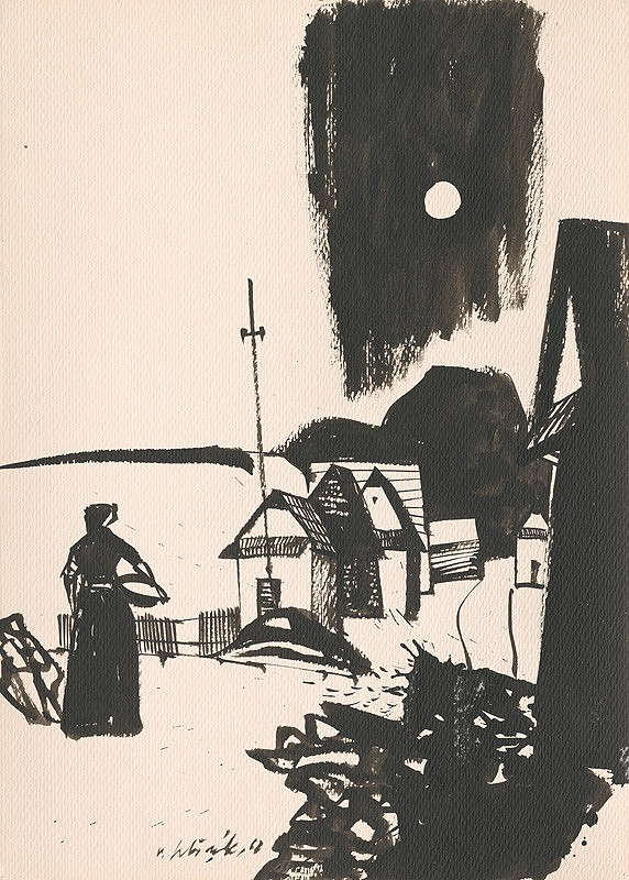 Vincent Hložník – Kresba z Oravy XLVIII. 