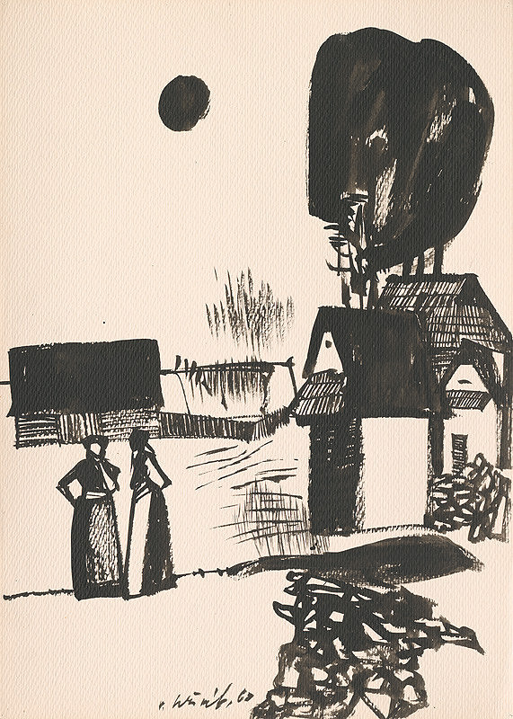 Vincent Hložník – Kresba z Oravy L. 