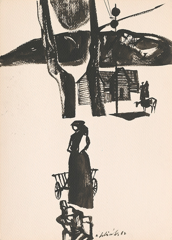 Vincent Hložník – Kresba z Oravy LIV. 