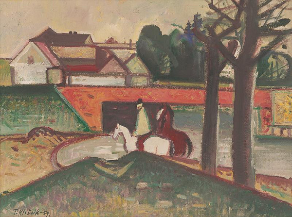 Ferdinand Hložník – Brodenie koní 