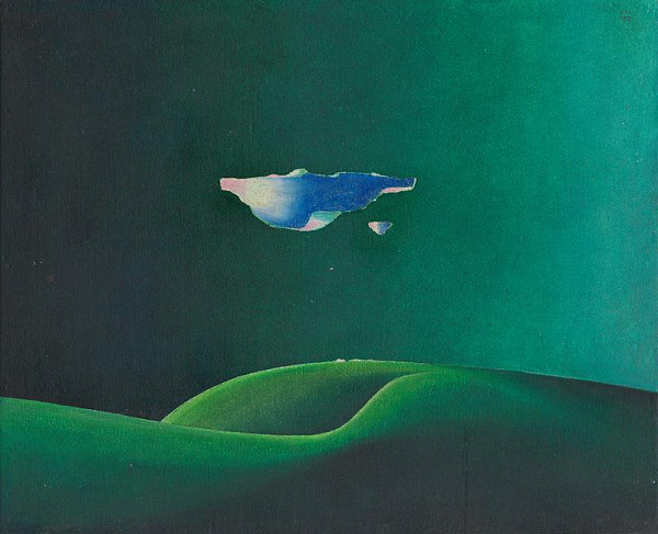 Rudolf Moško – Krajina s modrým oblakom 