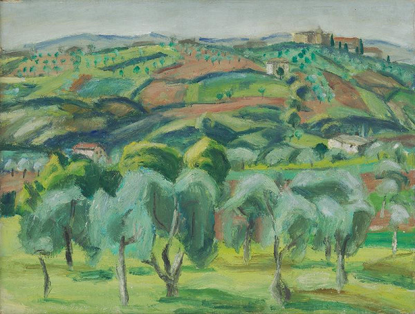 Ernest Zmeták – Krajina z okolia Sieny 