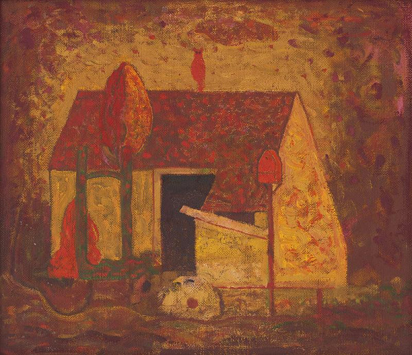 Miloš Alexander Bazovský – Samota s červenou sovou