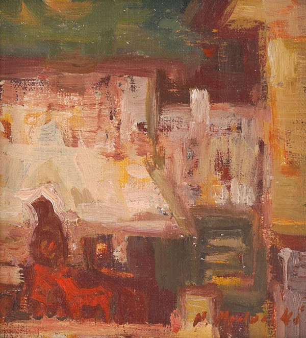 Mária Medvecká – Zasnežený dvor 