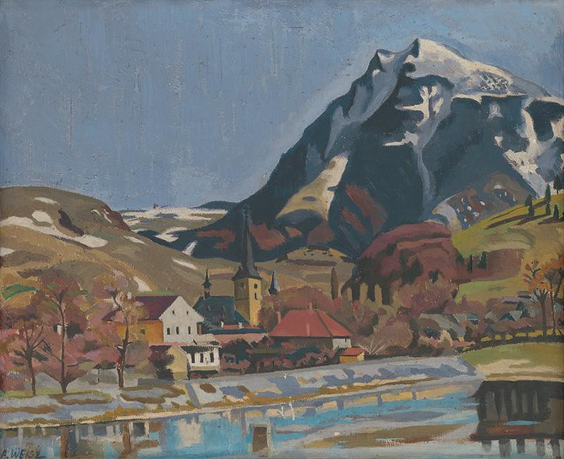 Arnold Peter Weisz-Kubínčan – Pohľad na Dolný Kubín, 	okolo 1930, Oravská galéria