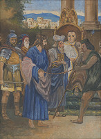 Neznámy slovenský maliar – 1. zastavenie Krížovej cesty: Ježiš je odsúdený na smrť 