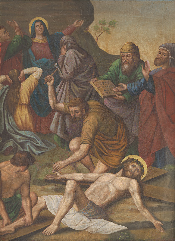 Neznámy slovenský maliar, Josef Führich – 11. zastavenie Krížovej cesty: Ježiša pribíjajú na kríž