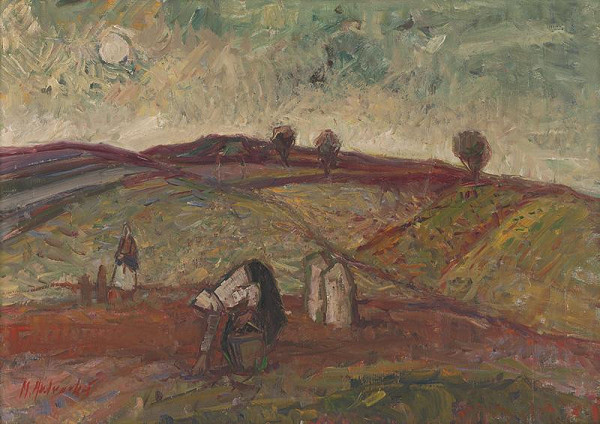 Mária Medvecká – Vyberanie zemiakov 