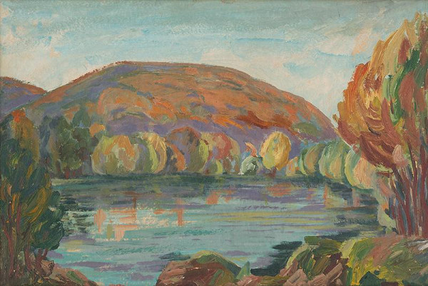 Matilda Čechová – Jesenná krajina s jazerom