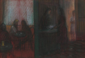 Ján Želibský – V kaviarni I 