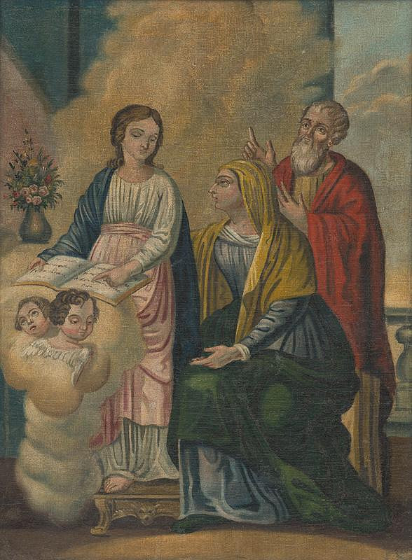 Neznámy autor – Panna Mária,sv. Anna, sv. Joachim