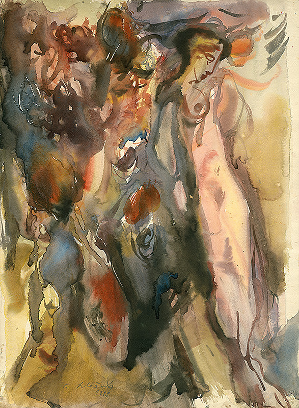 Vincent Hložník – Kytica a žena 