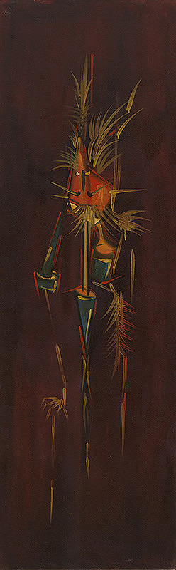 Karol Baron – Tvor v brnení-dvojstranný obraz 