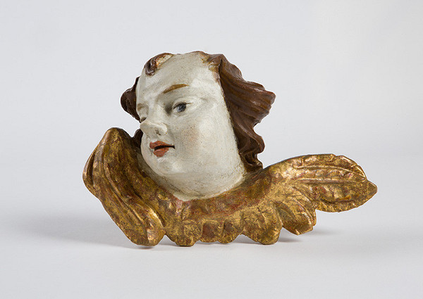 Slovenský rezbár z 2. polovice 18. storočia – Hlava anjela 