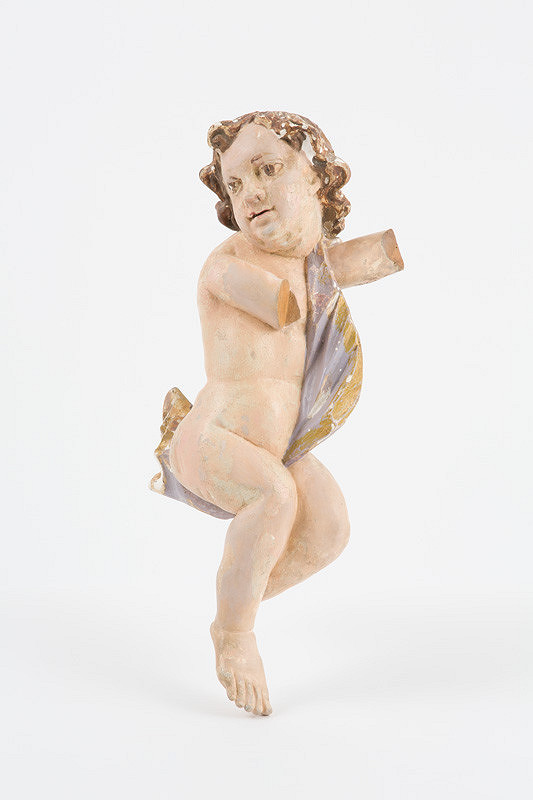 Slovenský rezbár z 2. polovice 18. storočia – Anjel - torzo 