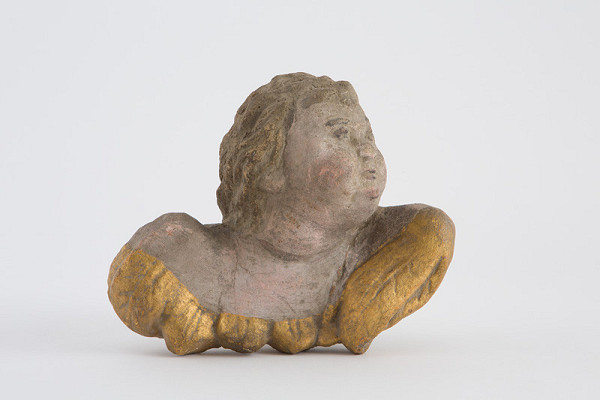 Slovenský rezbár z 2. polovice 18. storočia – Hlava anjela s krídlami 