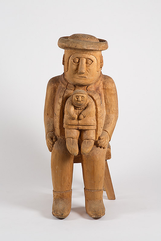 Štefan Siváň st. – Sediaci chlap s dieťaťom 