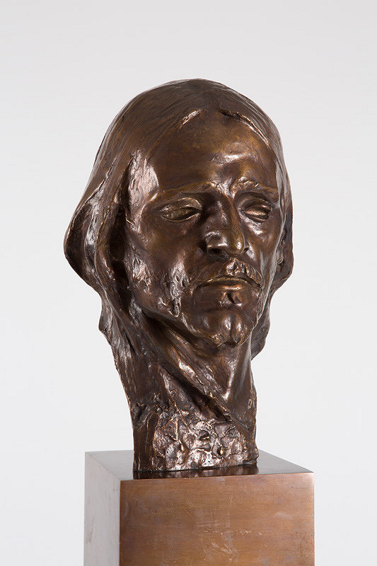 Ján Koniarek – Štúdia hlavy Jána Krstiteľa 