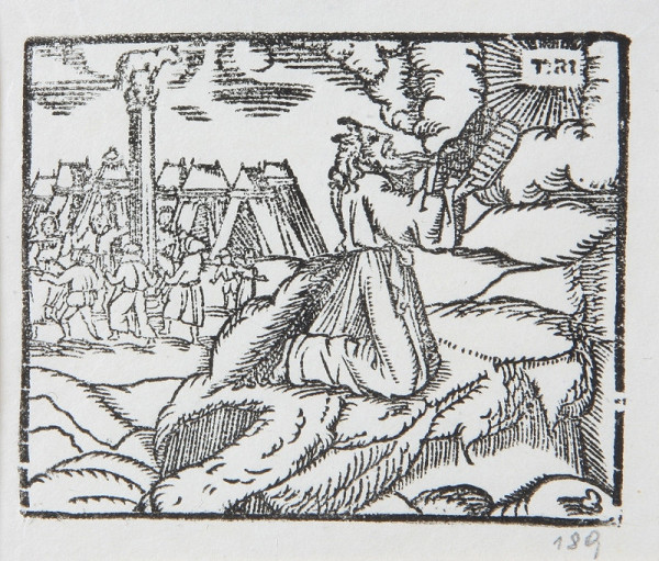 Neznámy autor – Mojžiš prijíma desatoro