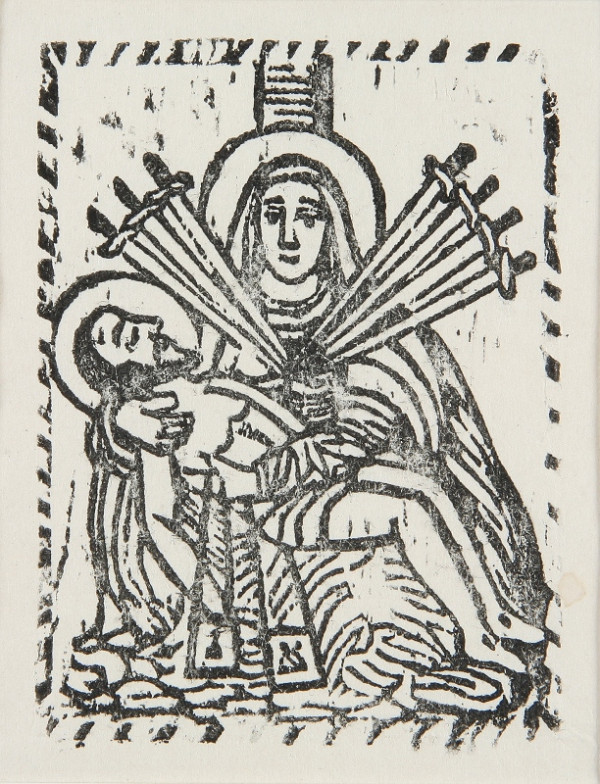 Neznámy autor – Pieta - Sedembolestná Panna Mária so škapuliarom