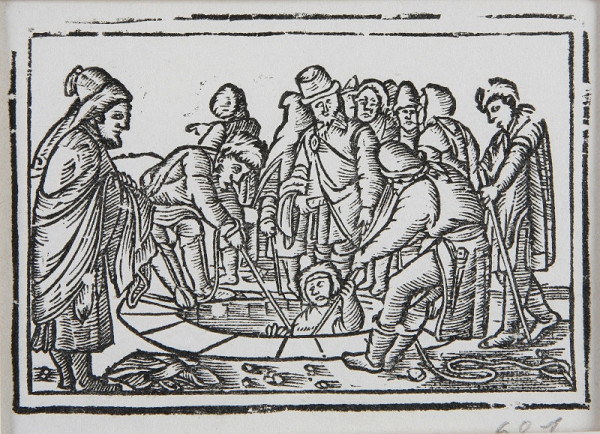 Neznámy autor – Jozefa vyťahujú z cisterny 