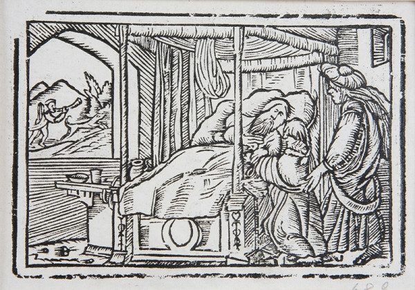 Neznámy autor – Izák požehnáva Jakuba 