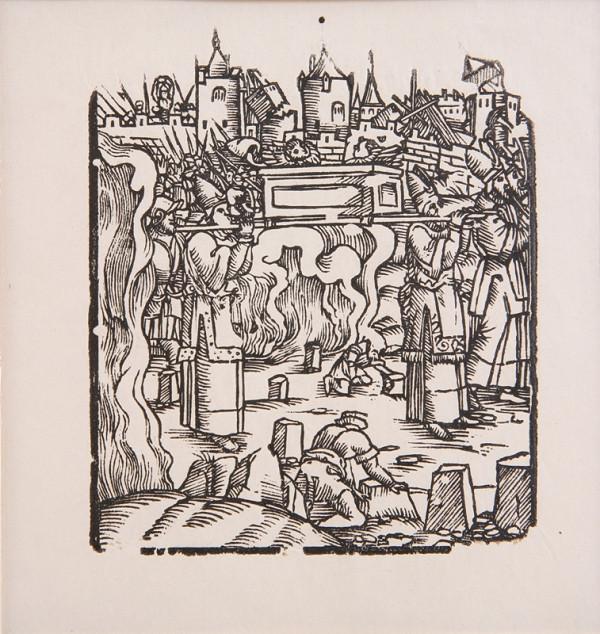 Neznámy autor – Kňazi s archou úmluvy pred Jerichom 