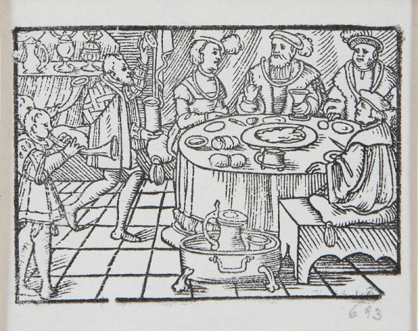 Neznámy autor – Hostina - Ilustrácia k histórii o Valterovi a Grizelde 