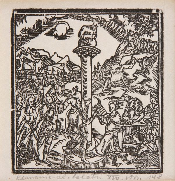 Neznámy autor – Klaňanie zlatému teľaťu 