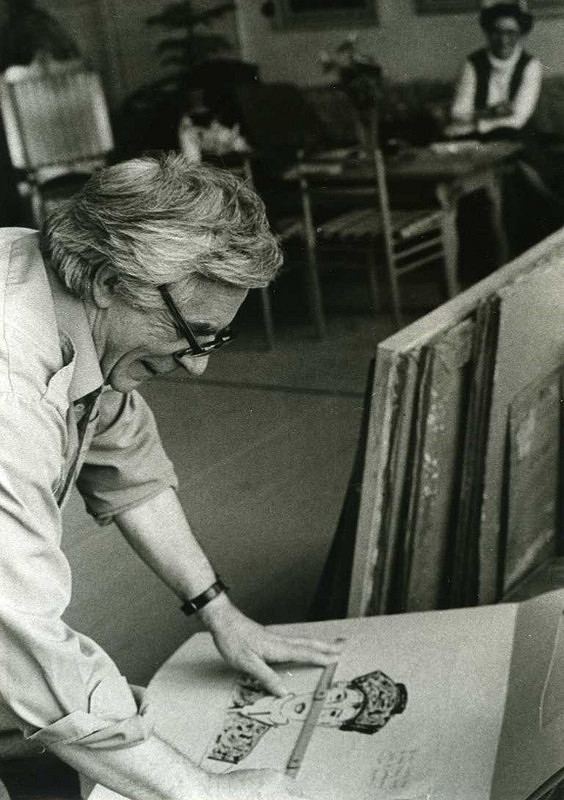 Jiří Egerer – Ctibor Belan v ateliéri v Medvedzí 