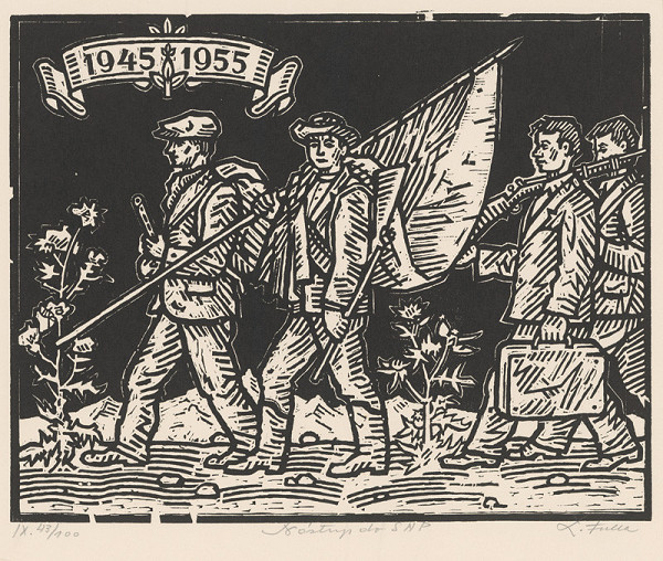 Ľudovít Fulla – Nástup robotníkov a roľníkov do povstania 