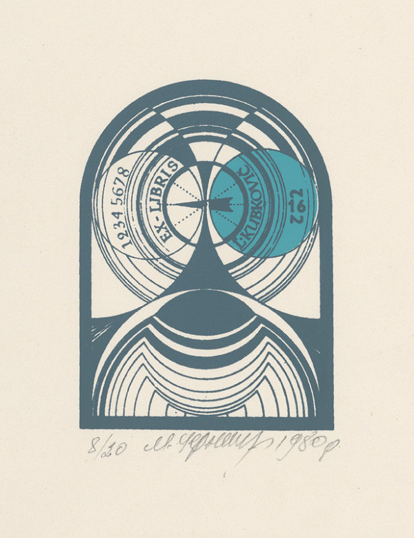 Mykola Černyš – Ex libris Ľ. Kupkoviča 