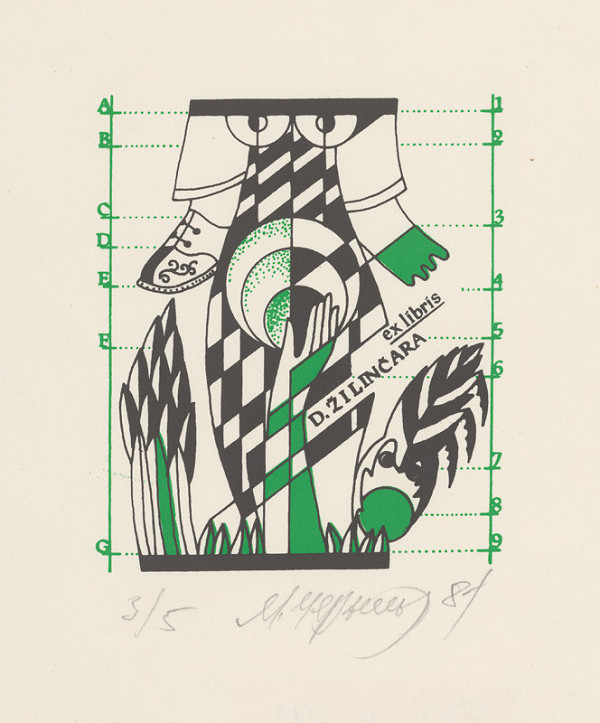 Mykola Černyš – Ex libris D. Žilinčára 