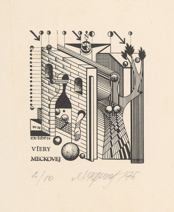 Mykola Černyš – Ex libris Viery Meckovej 
