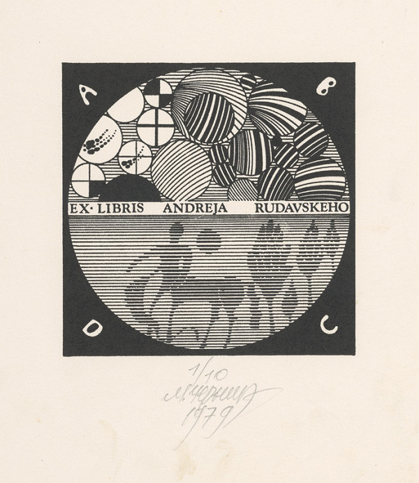 Mykola Černyš – Ex libris Andreja Rudavského 