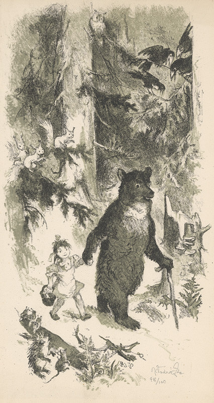 Jaroslav Vodrážka – Medveď s dievčatkom