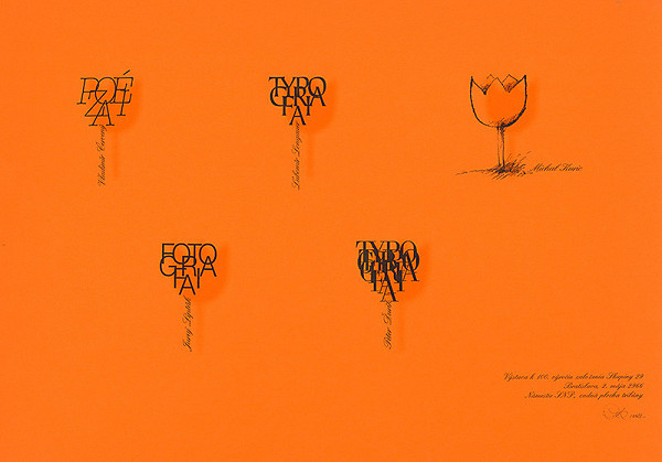 Peter Ďurík – Typografický plagát ku Skupine 29 