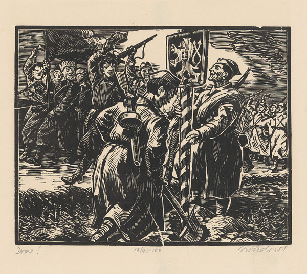 Jozef Fedora – Stavanie čs. pohraničného stĺpu 