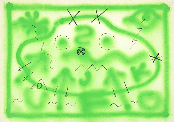 Július Koller – Kartografická situácia l. 