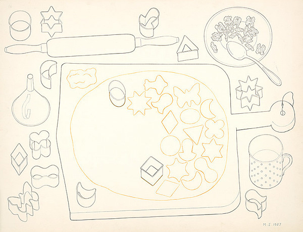 Michal Studený – Štúdia k obrazu Pred sviatkami 